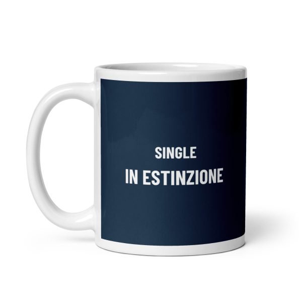 tazza divertente single in estinzione colore blu